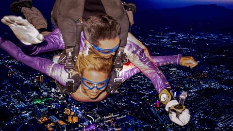 You Can Now Skydive Above The Las Vegas Strip After Sunset — Yes, Really