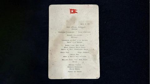 The First-Class Dinner Menu From The Titanic Was Just Sold At USD 102,000