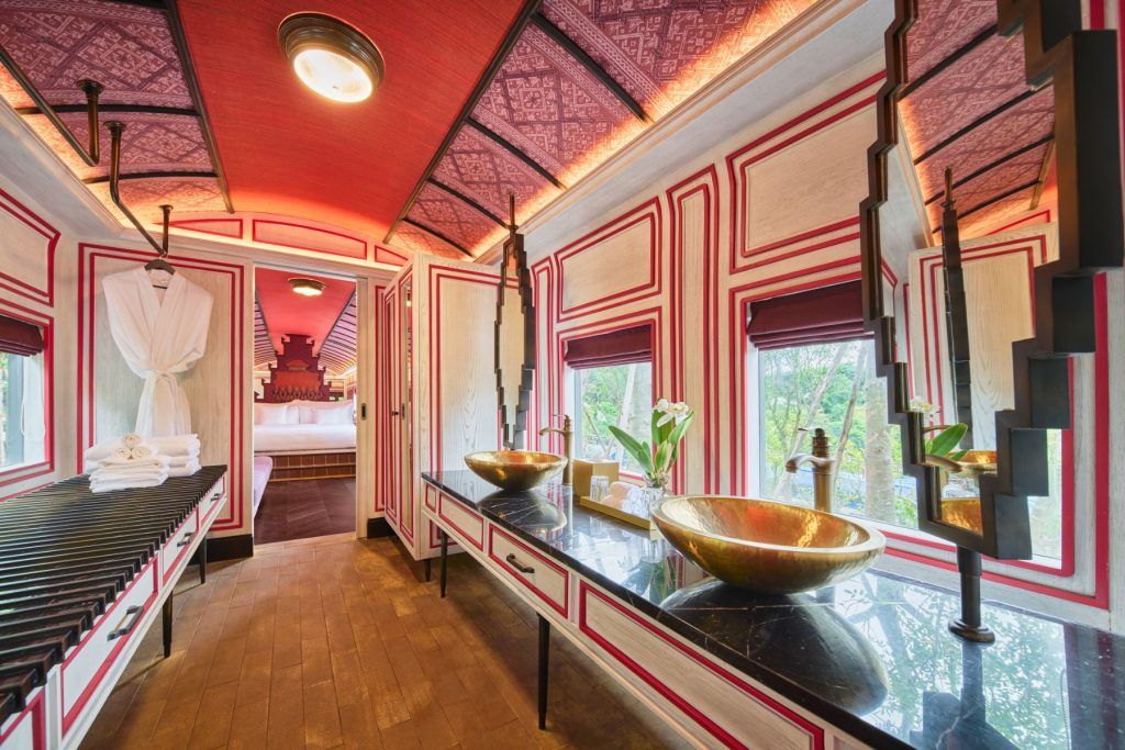 Heritage Railcar One-Bedroom Pool Villa. Courtesy of InterContinental Khao Yai