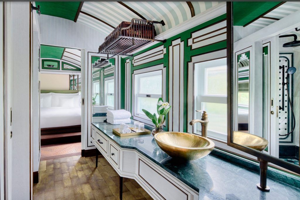 Heritage Railcar One-Bedroom Suite. Courtesy of InterContinental Khao Yai