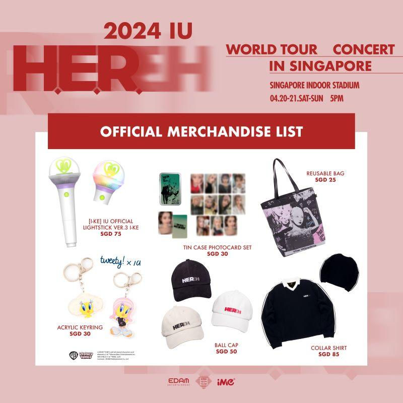 IU HER 2024 Singapore official merchandise list