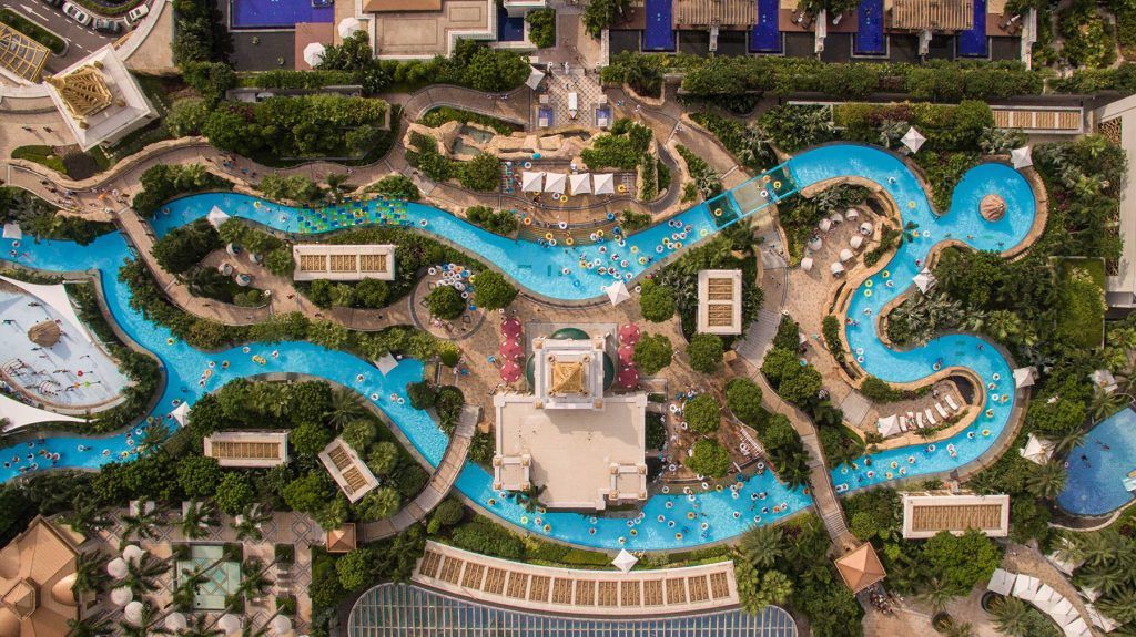 Lazy River of Grand Resort Deck, Galaxy Macau