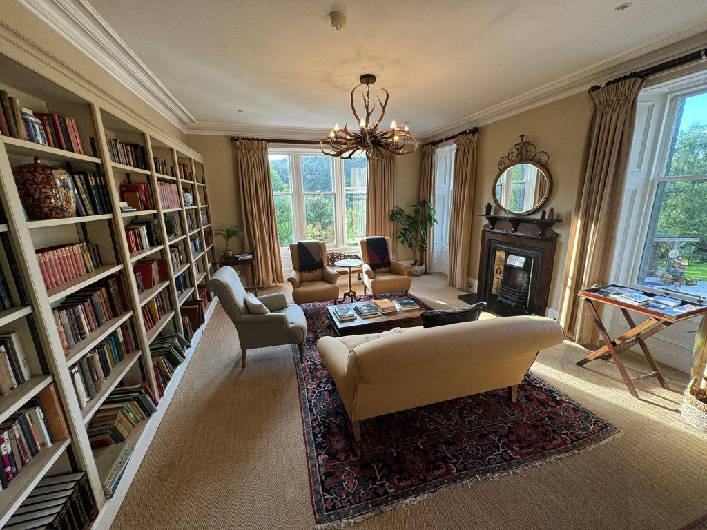 The Library at Craigellachie Hotel. Courtesy of Craigellachie Hotel