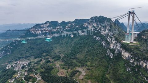 Huajiang Grand Canyon Bridge: World’s Tallest Structure To Open In June