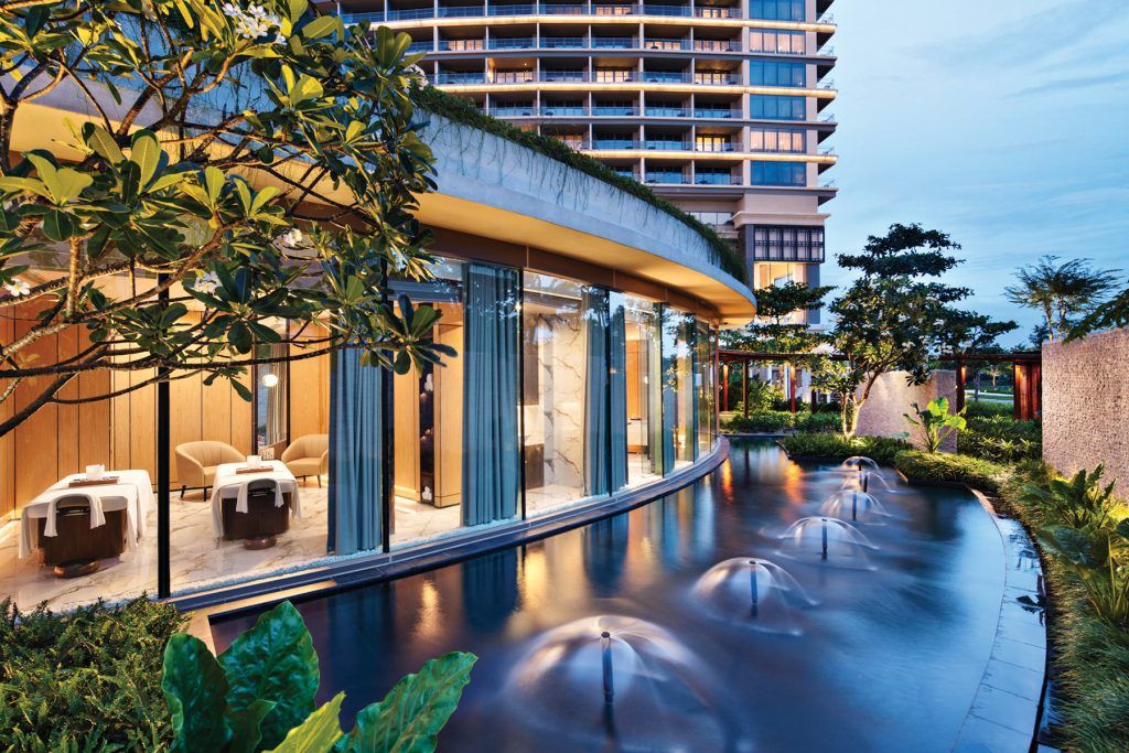 Spa treatments at Downtime Renew are complemented by communal water therapy.