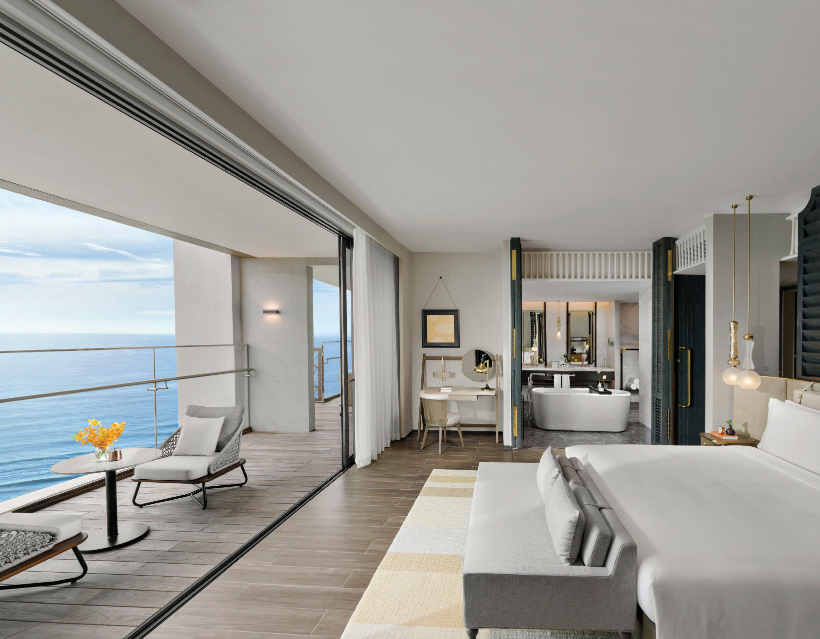 Views for days from a Sky Pool Suite, in Hoiana Hotel & Suites.