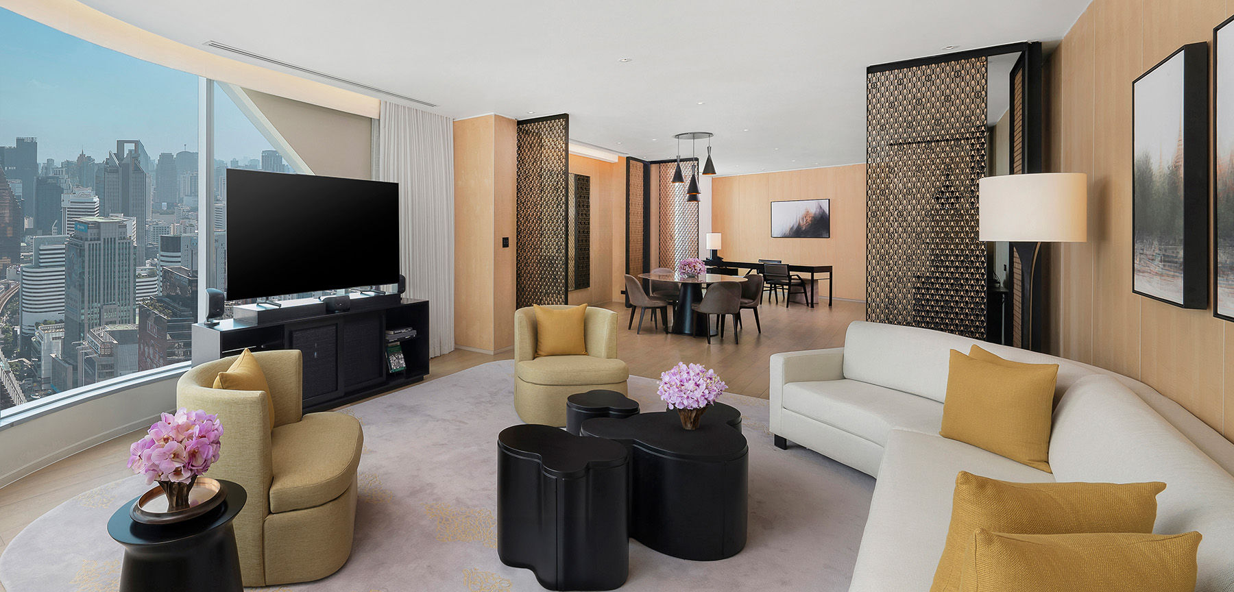 Ambassador Suite Living Room and Dining Room