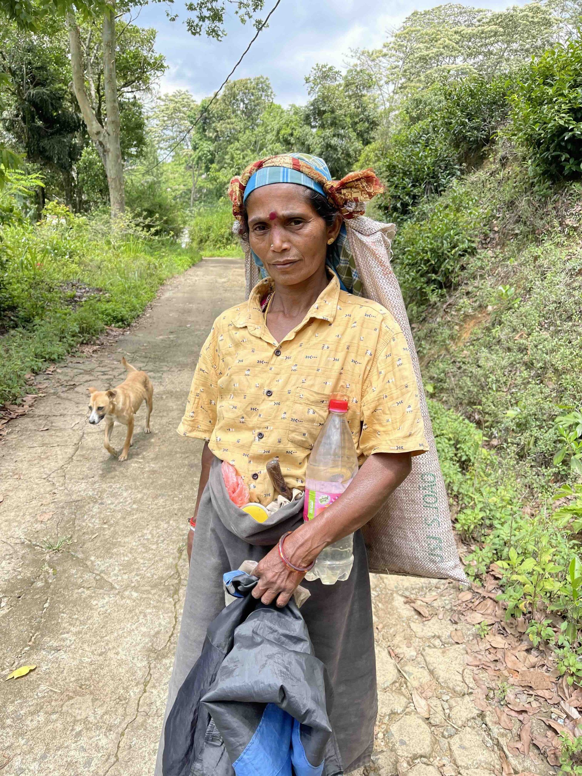 A local plantation worker