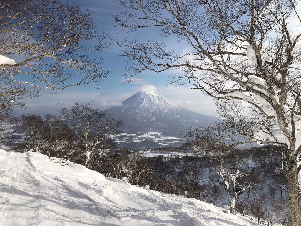 View of Mount Yotei from Niseko Village slopes