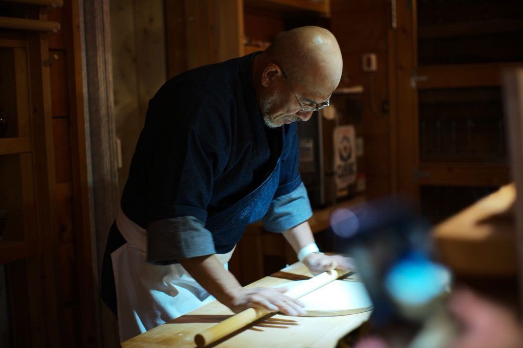 Rakuichi, the renowned sobadokoro in Annupuri
