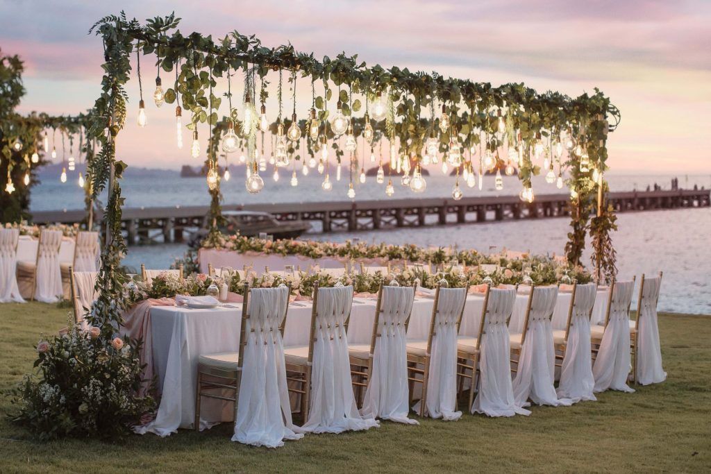 Beachfront Lawn Wedding