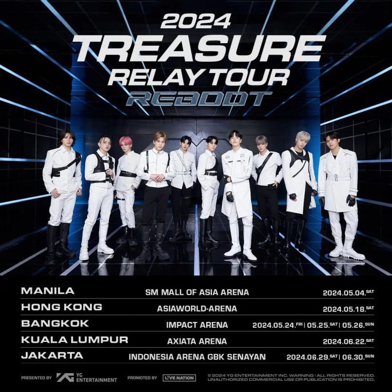 Treasure Announces Cities And Dates Of Their Asia Tour In 2024