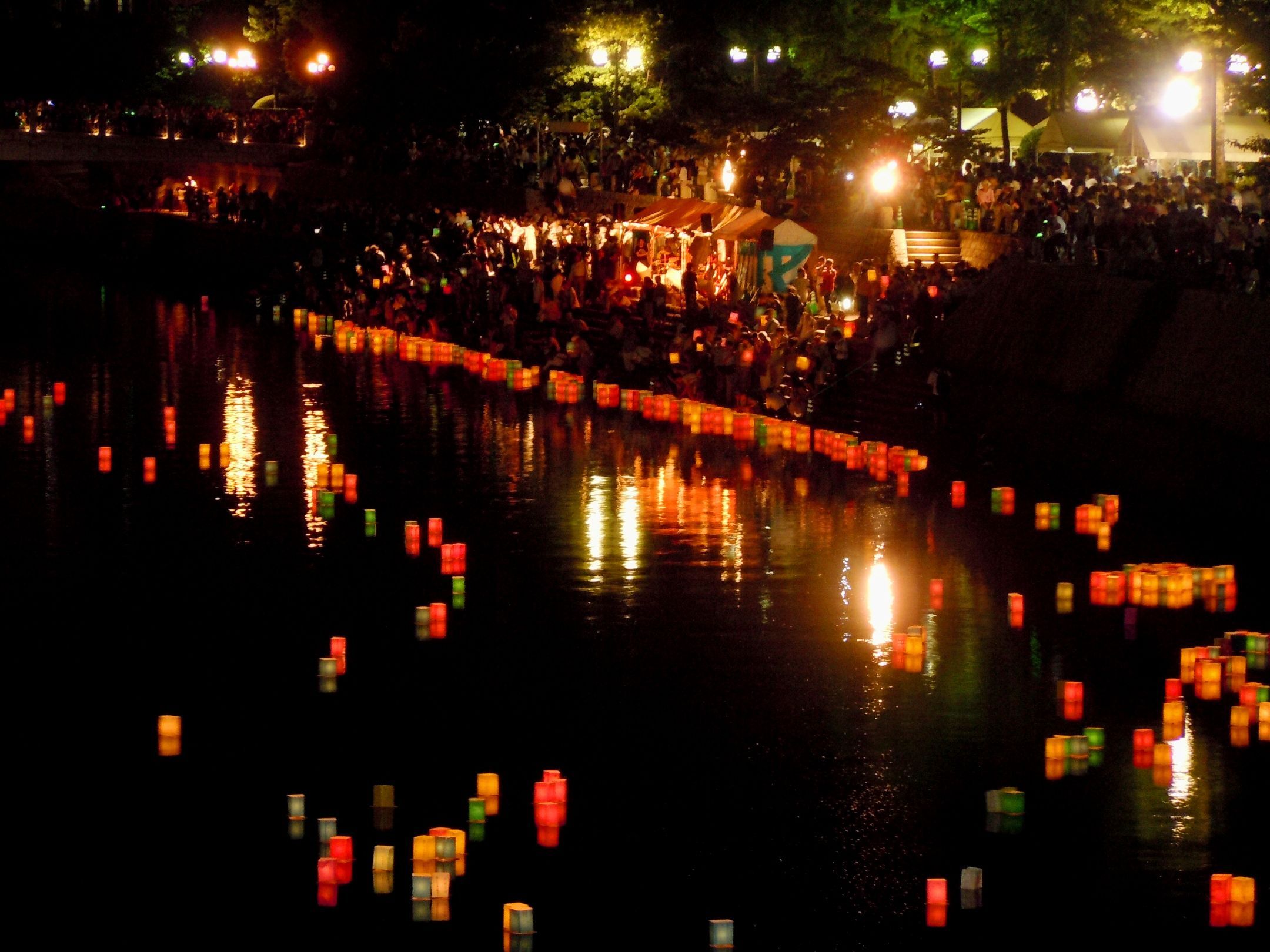 Hiroshima Toronagashi Lantern Floating Festival Japan