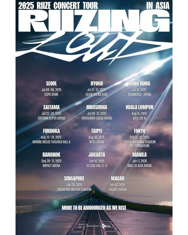RIIZE To Stage 'RIIZING LOUD' Concert Tour In Singapore: Details Here