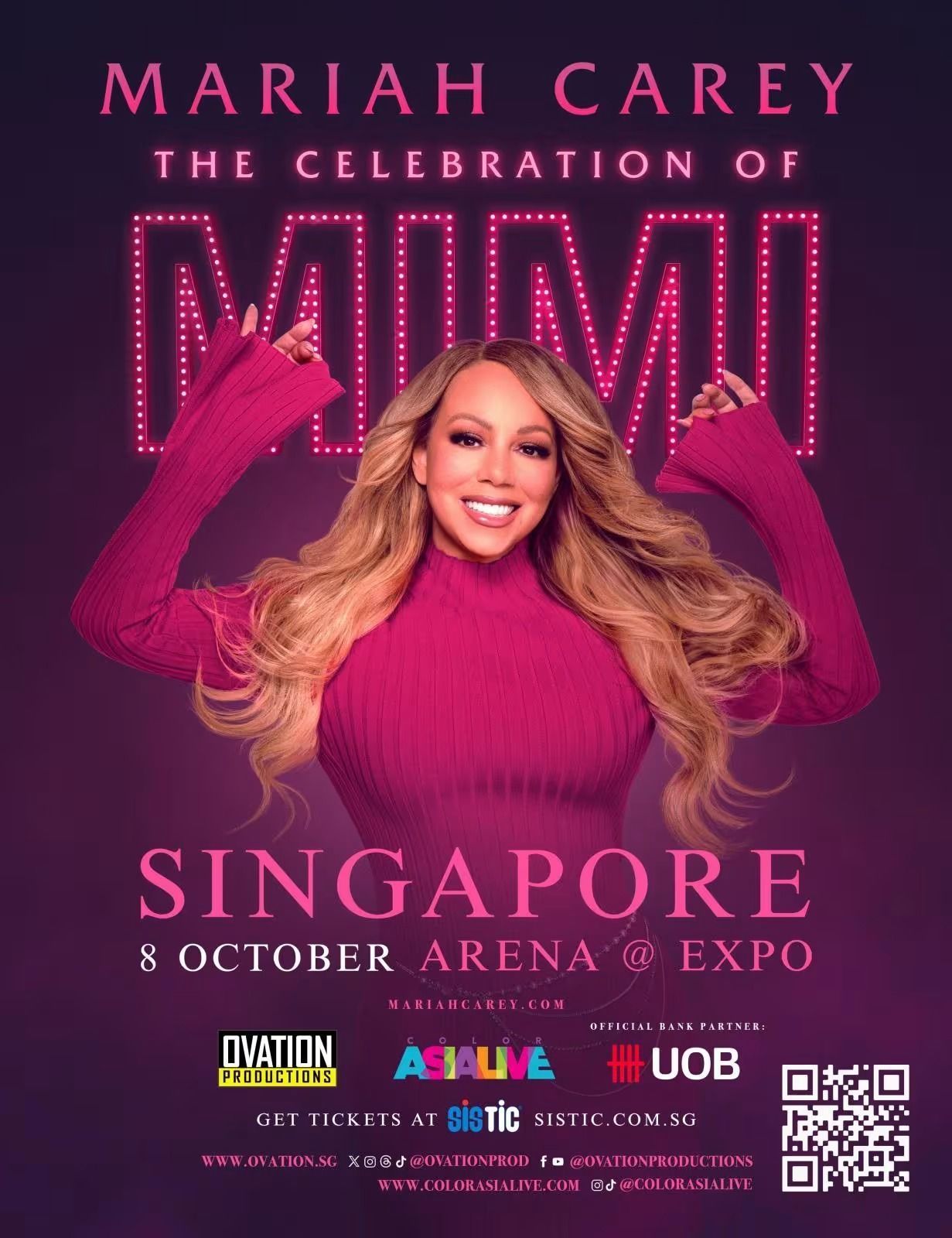 Mariah Carey To Perform In Singapore For A Headline Concert