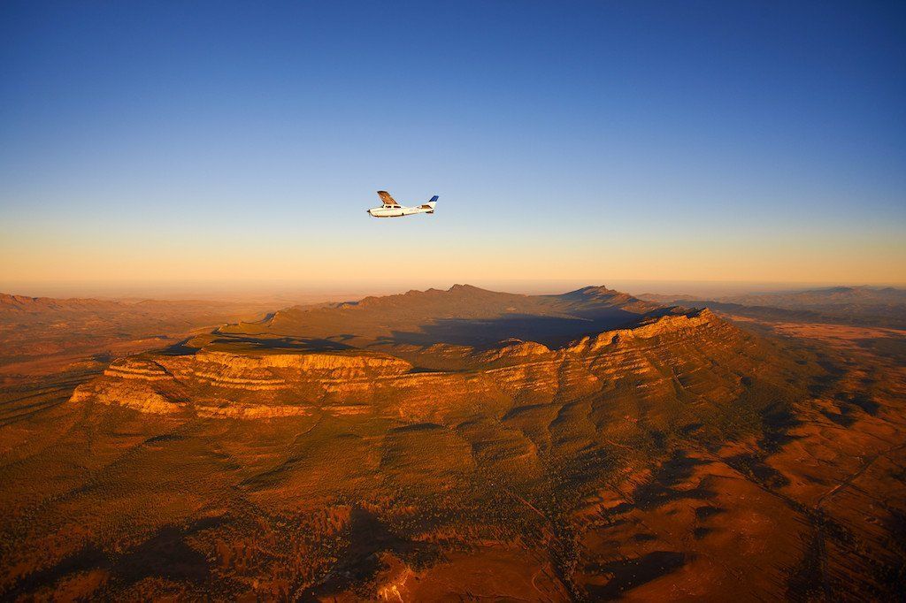Indigenous Australian Travel: A scenic flight over aboriginal Wilpena Pound