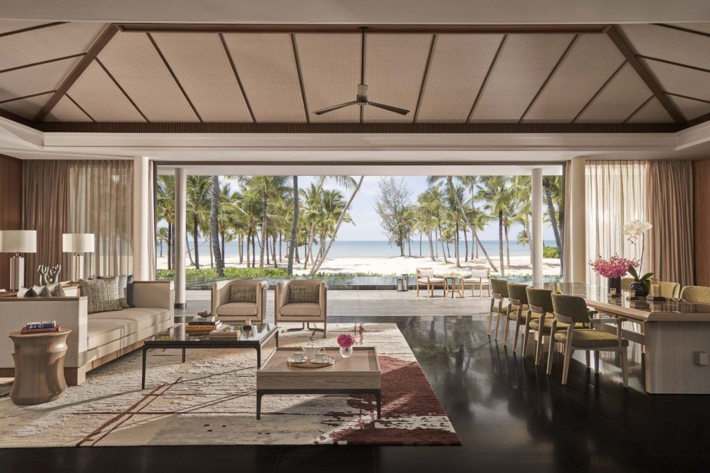 Four Bedroom Beach Pool Villa Living Room