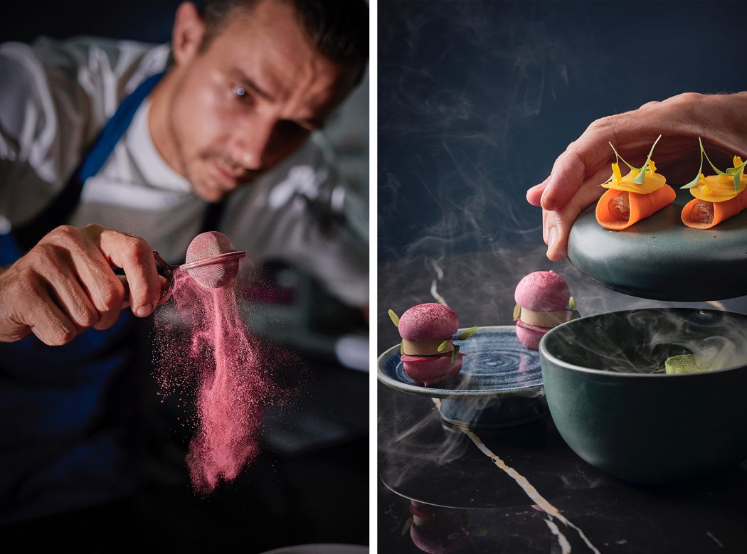 Phuket fine dining : Chef Yannick Hollenstein; set of amuse-bouche at L’arôme by the Sea