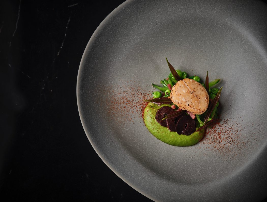 Phuket fine dining : Pan Seared Hokkaido Scallop, L’arôme by the Sea
