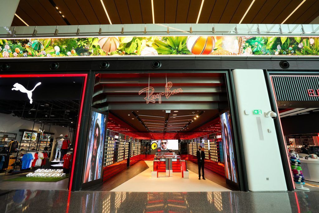 Rayban and Puma in Hamad Airport