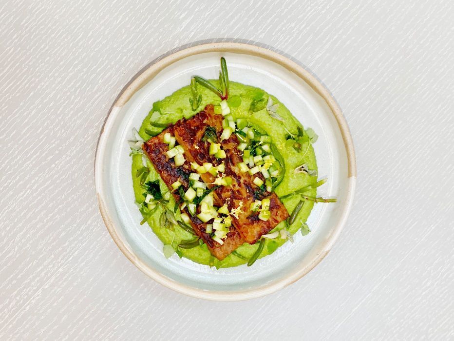 ovolo vegetarian recipe zesty fried tempeh and salad