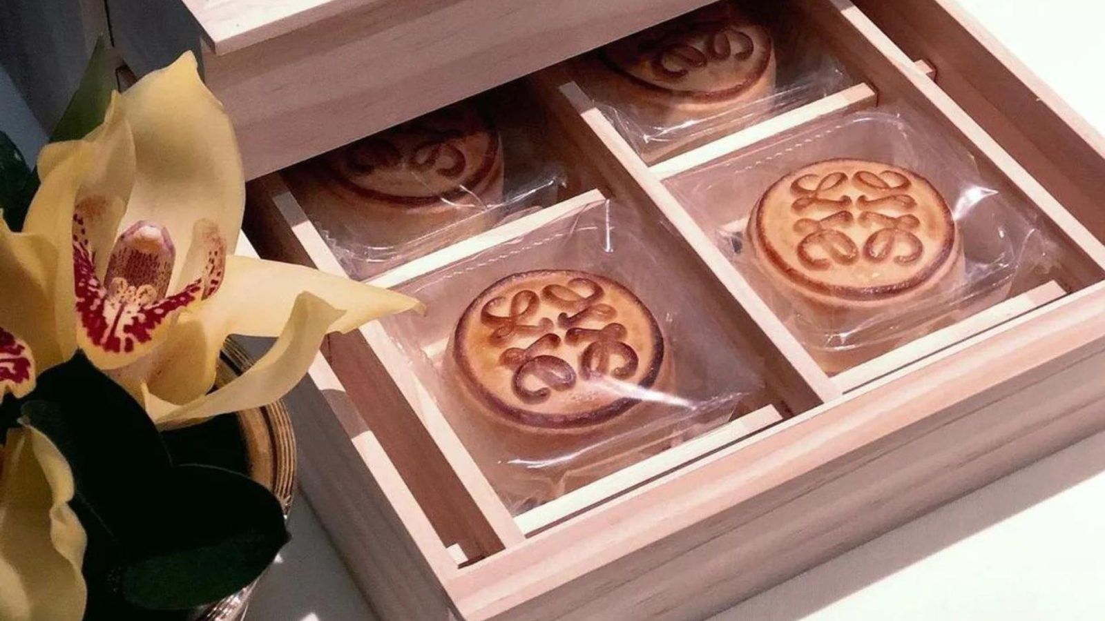 moon cake paper desert box with lids sweet 6 compartment food