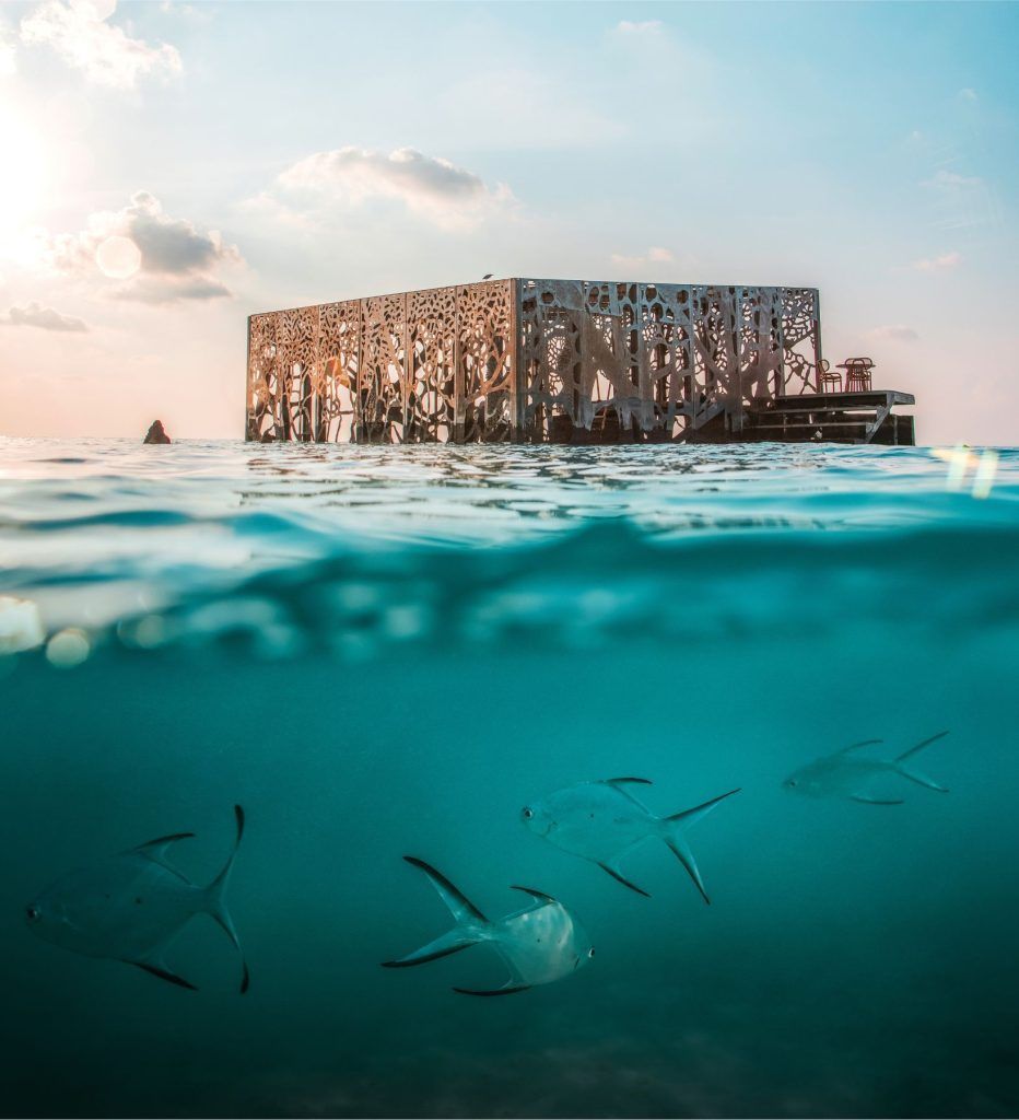 Coralarium at Fairmont Sirru Fen Fushi, one of the most eco- friendly resorts in the Maldives