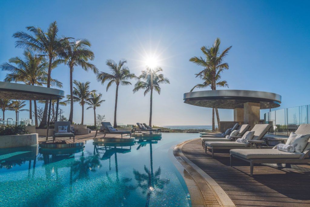 Outdoor Pool in the morning light