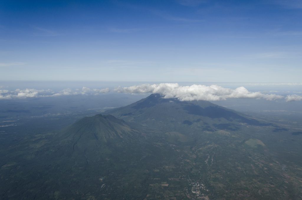 Aerial of Mount Banahaw, Philippines