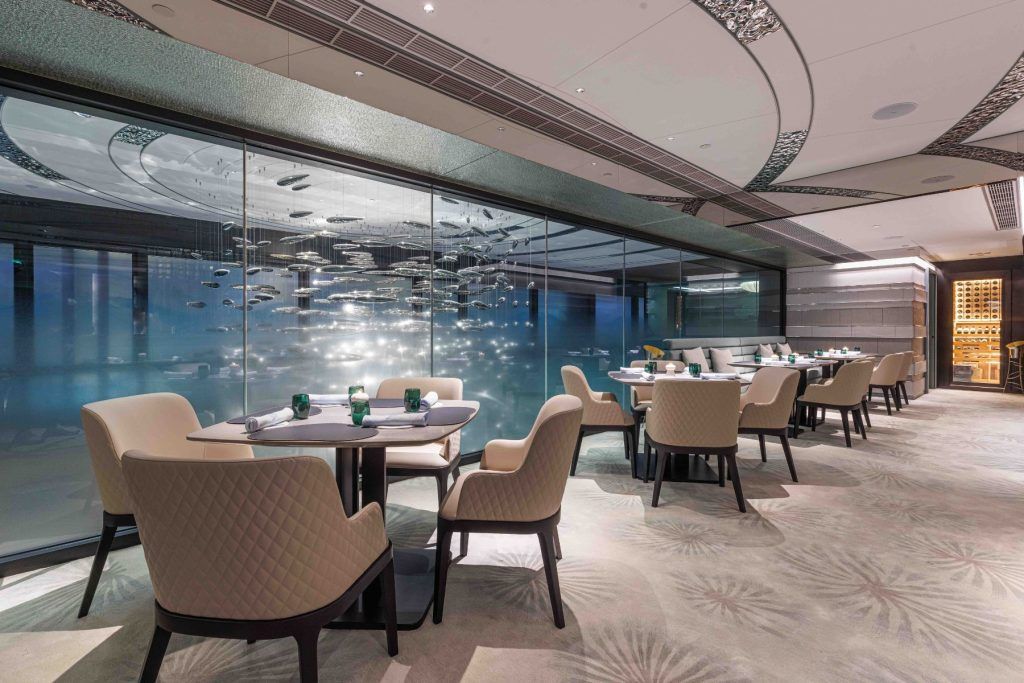 Plaisance by Mauro Colagreco 1st floor interior. Courtesy of Plaisance