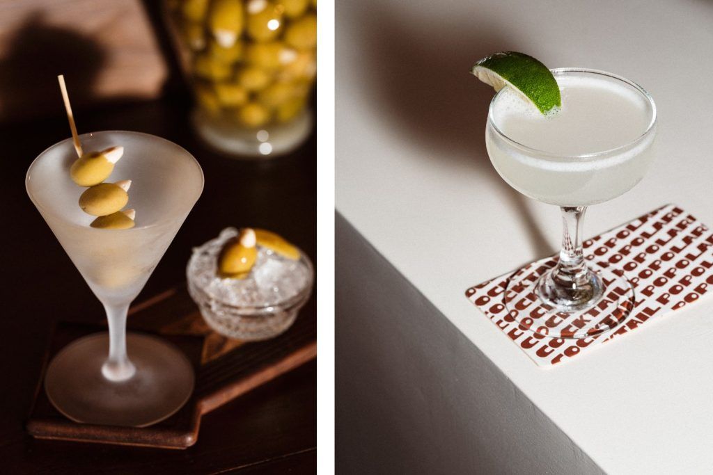 FROM LEFT: Leone Martini; Santa Maria Daiquri. Courtesy of Bar Leone