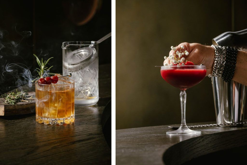 FROM LEFT: Le Smoking Old Fashioned; La Suite. Courtesy of La Suite