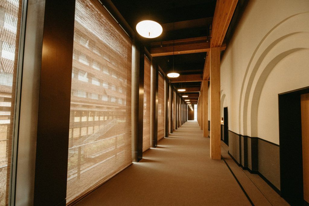 Historic building hallway, Ace Hotel Kyoto