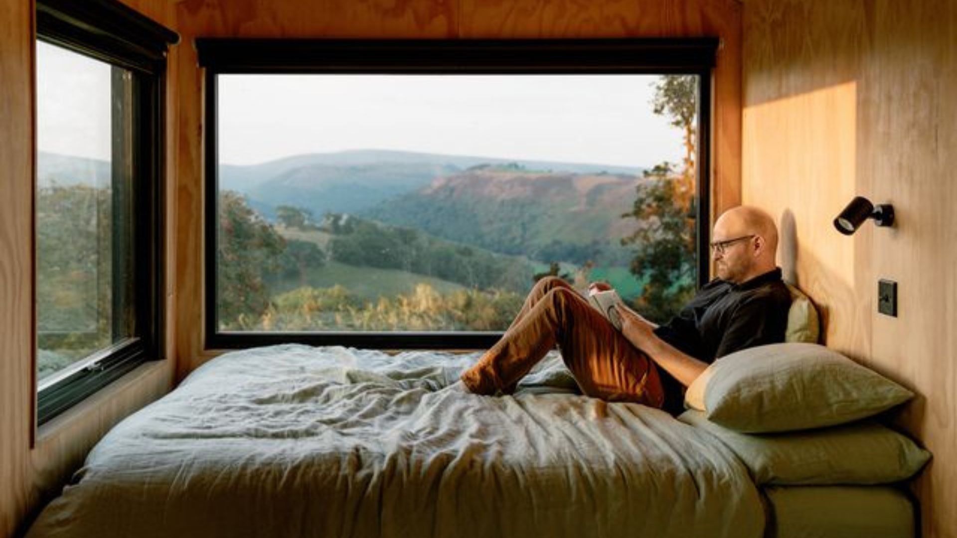 Man reading a book
