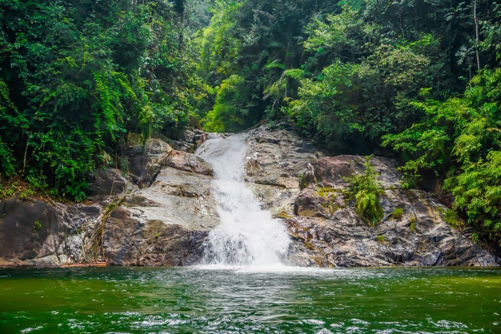 Chemerong waterfall in Malaysia