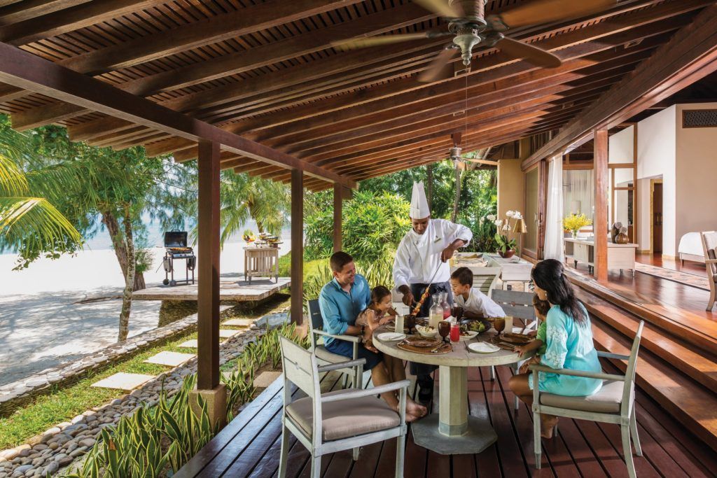 A beachfront barbecue at Four Seasons Langkawi