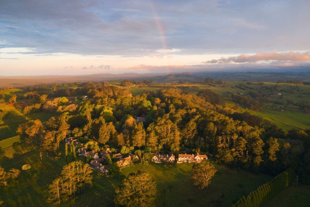 Sun setting over Milton Park Country House Hotel and Spa, Bowral
