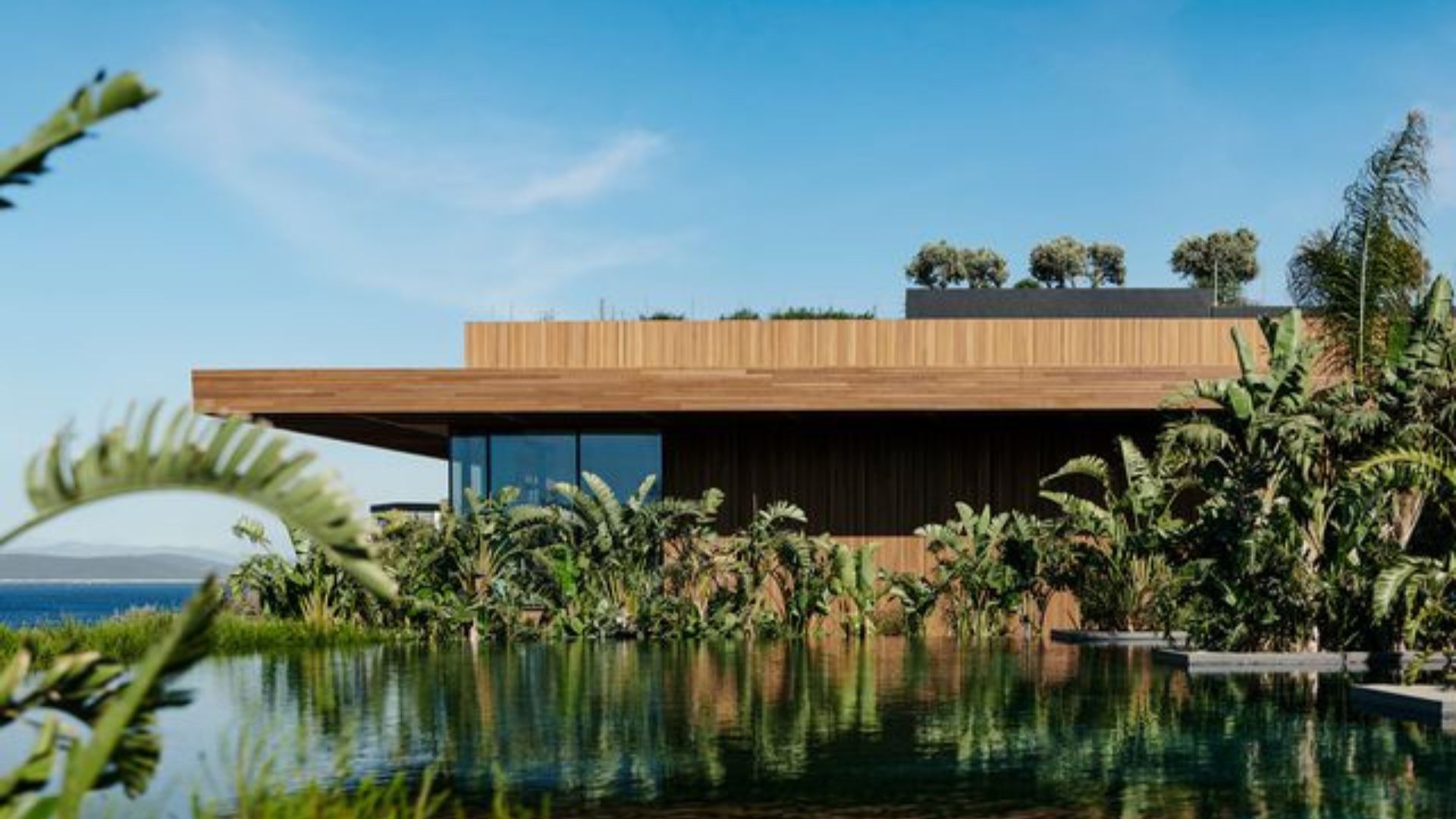 Lagoon villa terrace pool