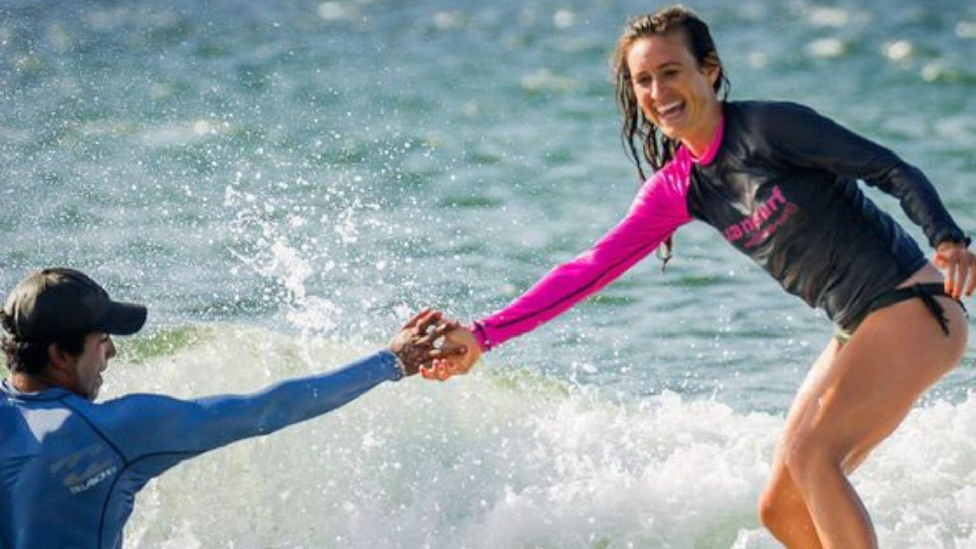 Author surfing in Costa Rica