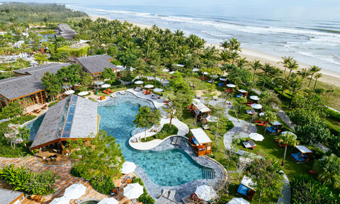 This Lush Beach Club in Vietnam Lets You Sip, Snack and Swim in a Stylish Beachside Oasis