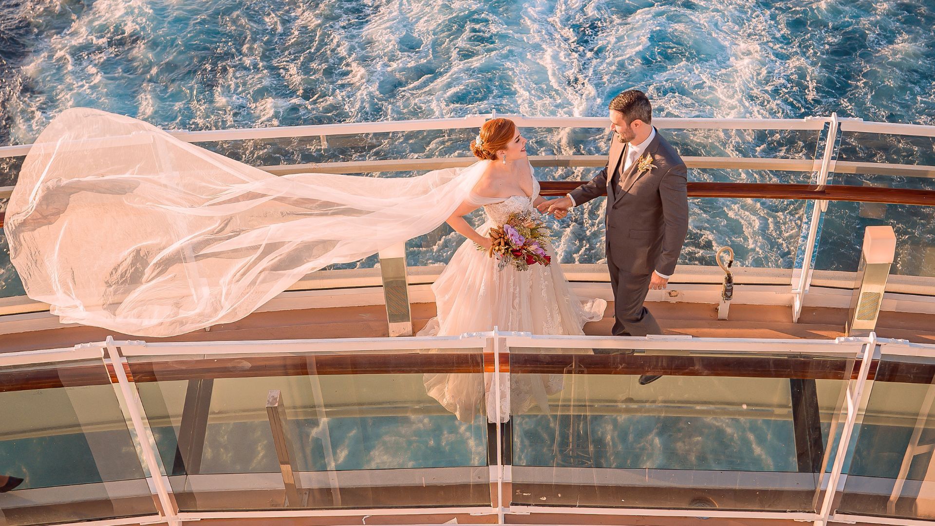 Alyssa Ohana Lima Rego Barros getting married at sea