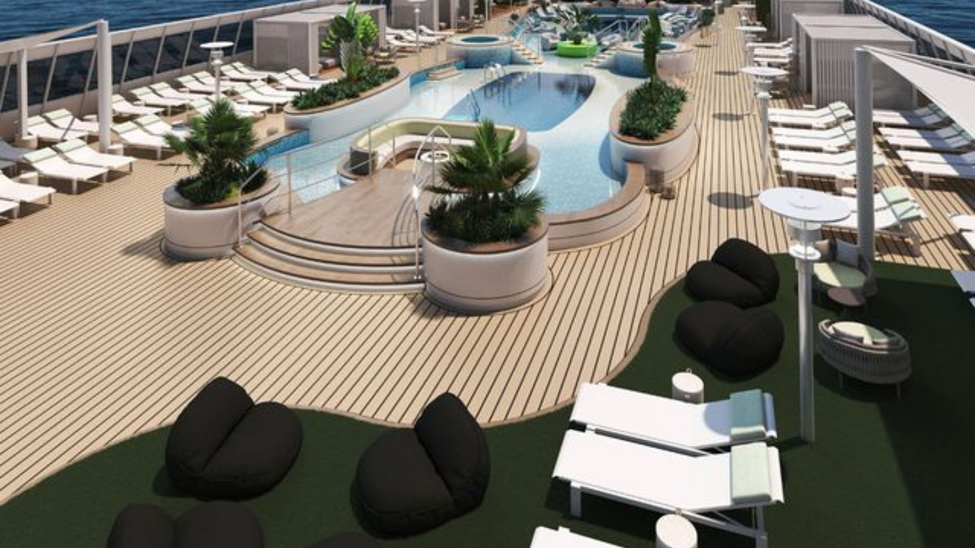 Villa vie Odyssey pool area