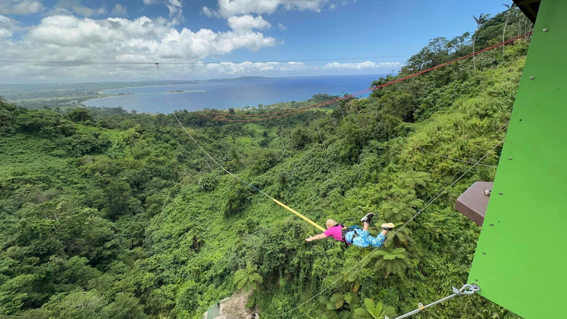Zip lining near Port Vila