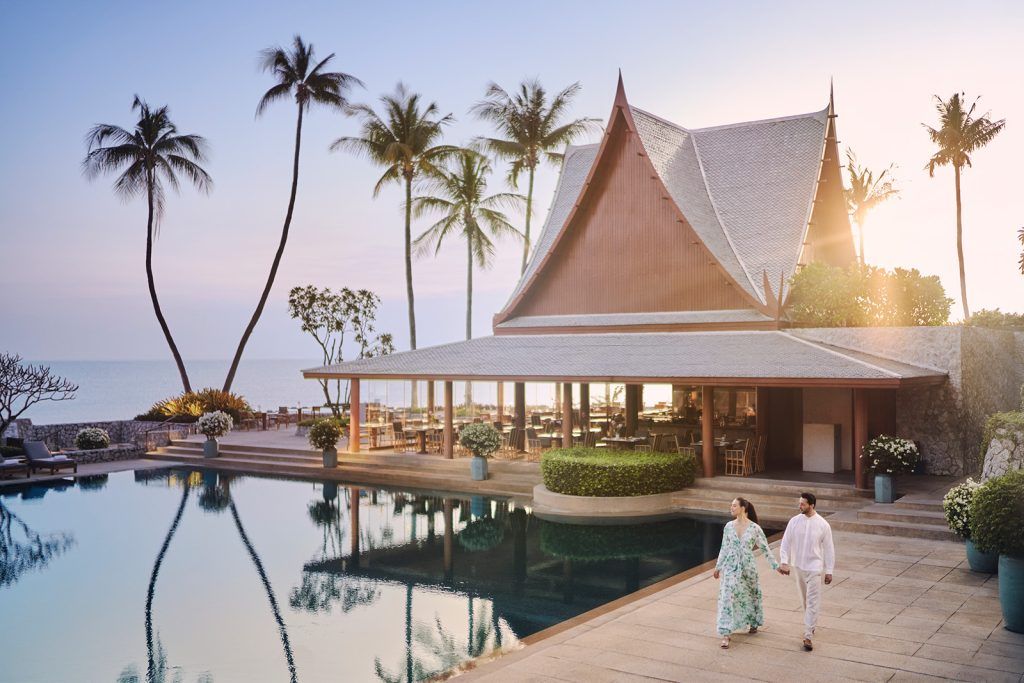 Chiva-Som Hua Hin during the sunrise