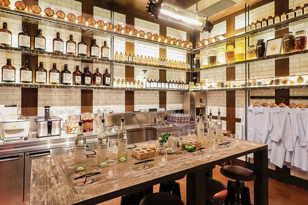 The Back Room gin lab at Shangri-La The Fort, Manila
