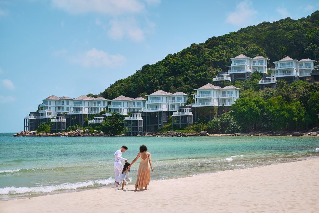 A secluded and private sanctuary beach