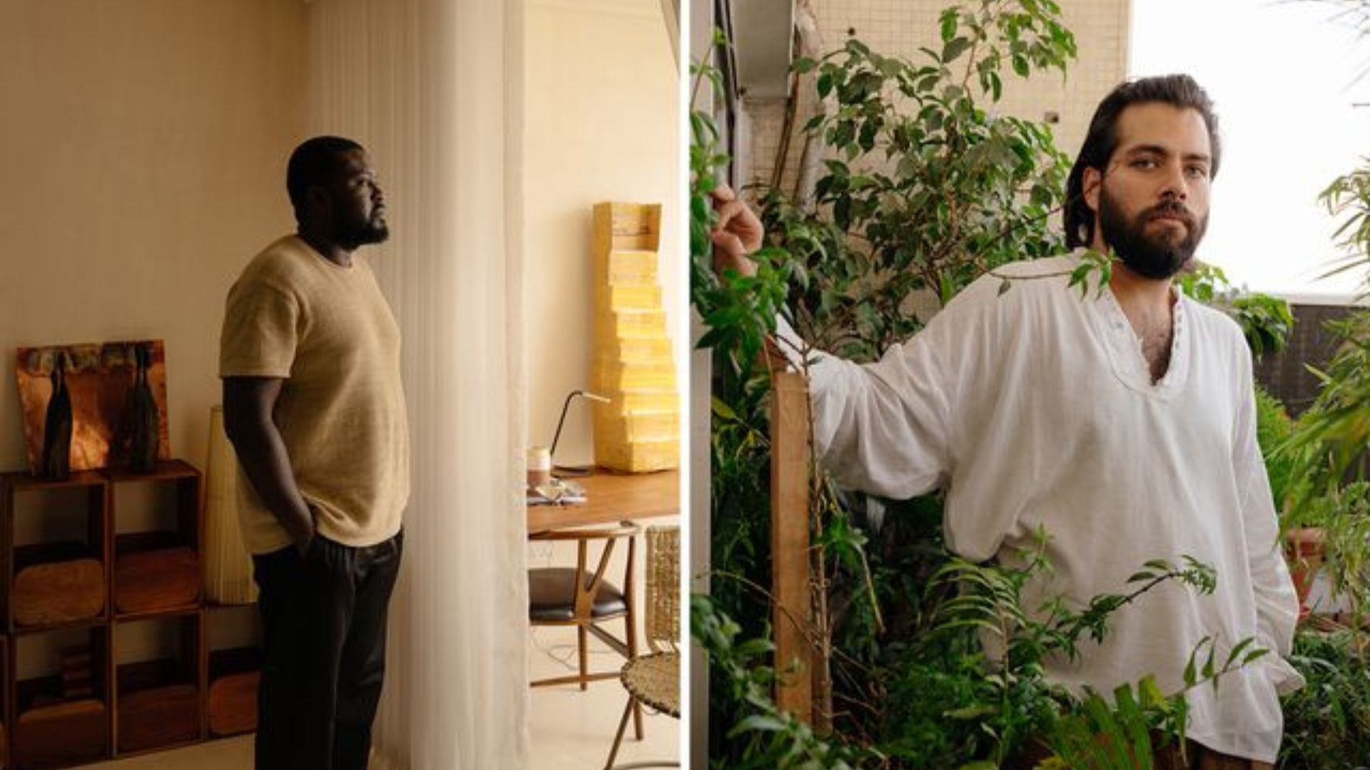 Artist Nifemi Marcus Bello and Tushar Hathiramani