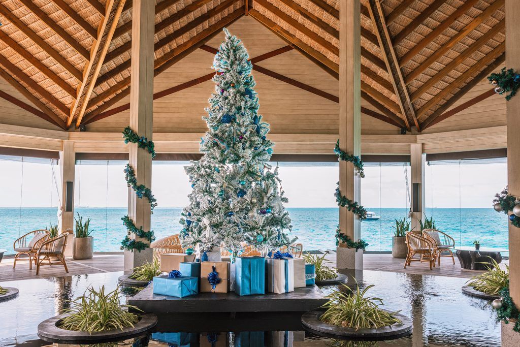 A Christmas welcome at reception