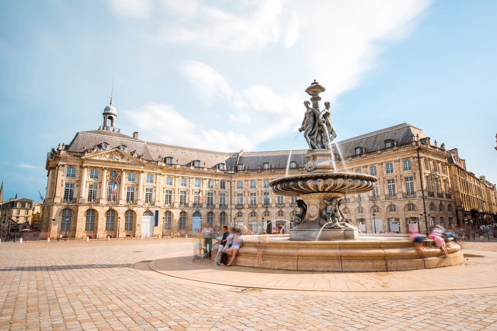 Place de la Bourse in Bordeaux, France