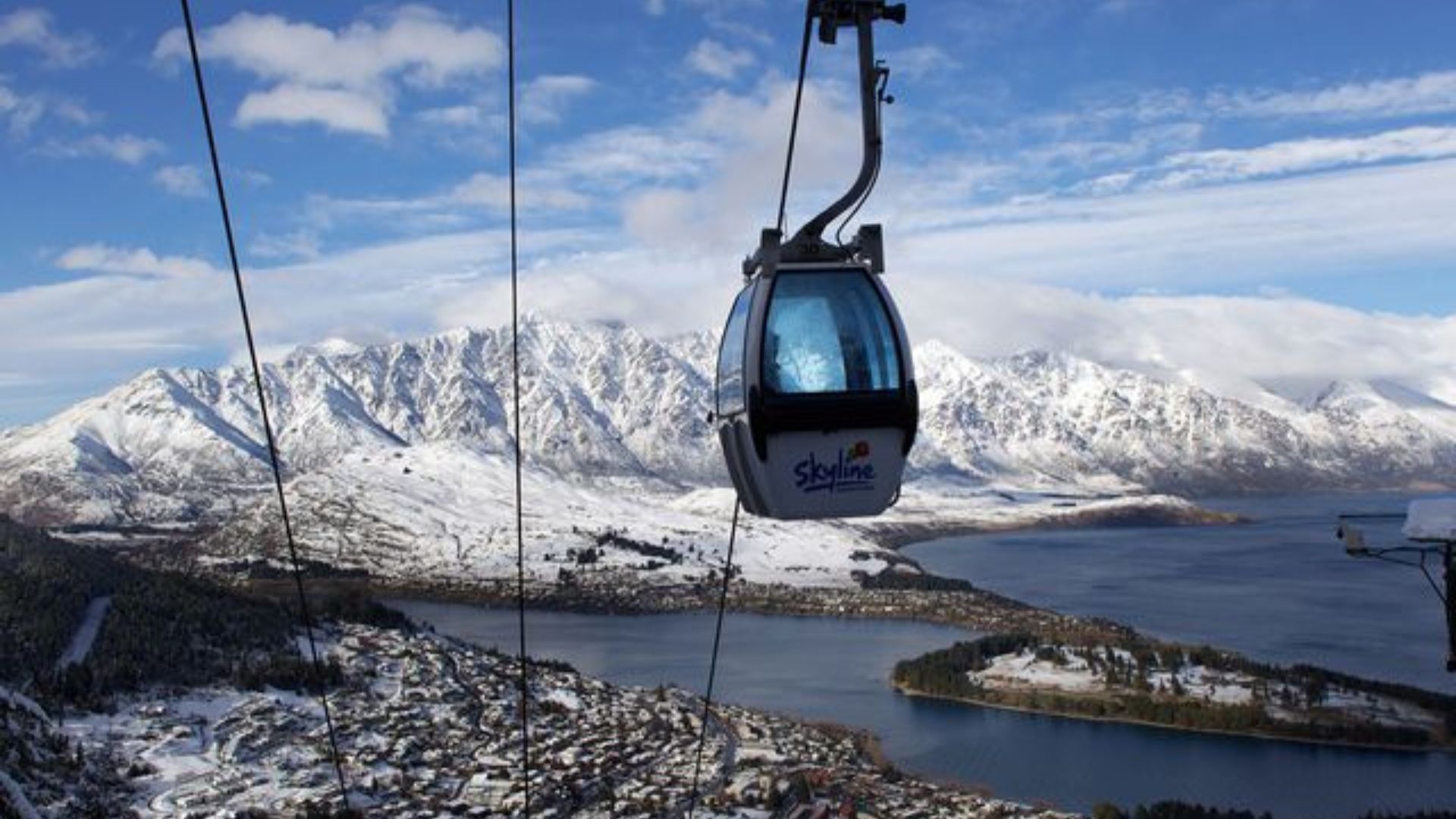 Snowy landscape of Queenstown